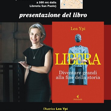 Lea Ypi a Genova il 31 maggio per la presentazione del volume “Libera”.